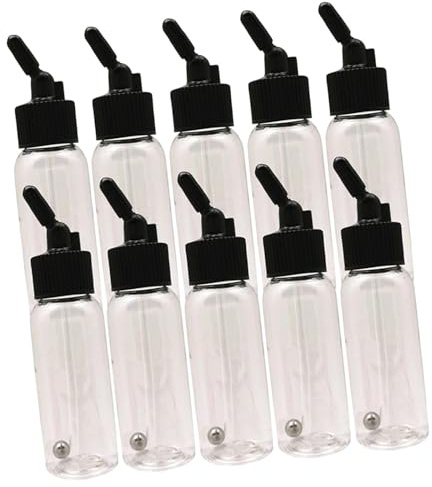 CarpNettore 10 Pezzi di di Vernice per Aerografo, in PP, Accessori per La Verniciatura di Modelli, per Autoveicoli con Guarnizioni E Sfere in, 30 ml