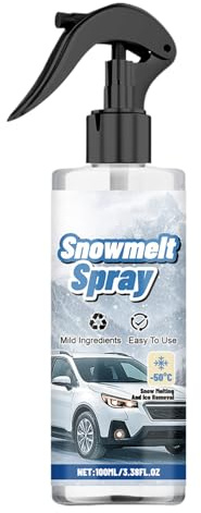 Spray antigelo per parabrezza, liquido per sbrinamento del ghiaccio invernale, 100 ml, agente rapido per vetri auto, prodotto sicuro per sbrinamento automobilistico, rimozione del gelo, per camion
