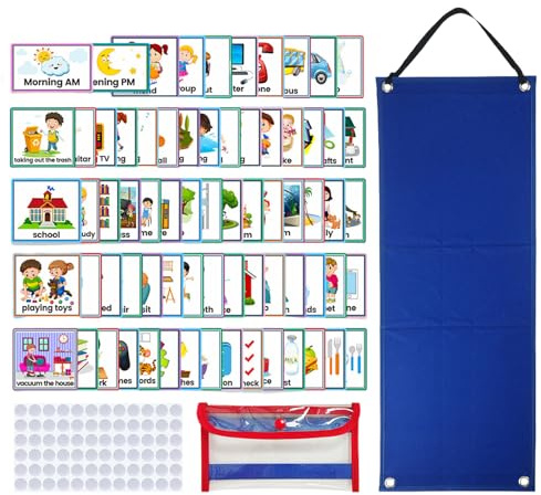 Planning Visuel Des Routines Quotidiennes,Tableau Organisateur De Tâches Pour Le Comportement | Emploi Du Temps Quotidien De Planification Visuelle,Pour Garçons Et Filles Élèves De Crèche Et