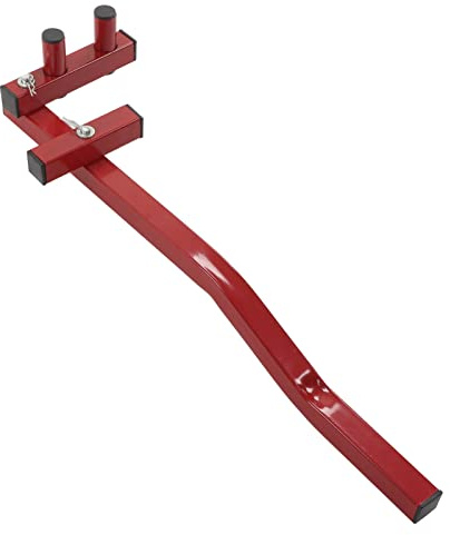 Haofy Herramienta para Terrazas de Suelo, Enderezadora de Tablas de Terraza de Acero de Aleación Resistente, Superficie con Revestimiento Rojo de Múltiples ángulos para Carpintería, 1 Herramienta