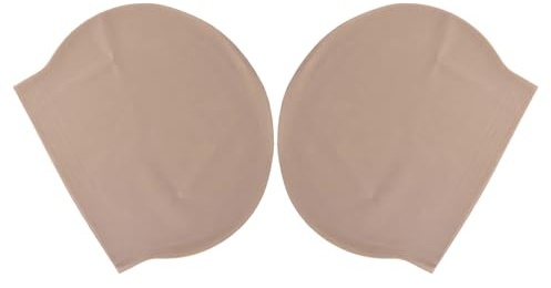 Operitacx Gorra Calva de Látex Color Piel, 2 Piezas para Cosplay y Disfraz de Halloween, Cómoda y Resistente, Accesorio Teatral para Adultos, Adecuado para Maquillaje y Fiestas