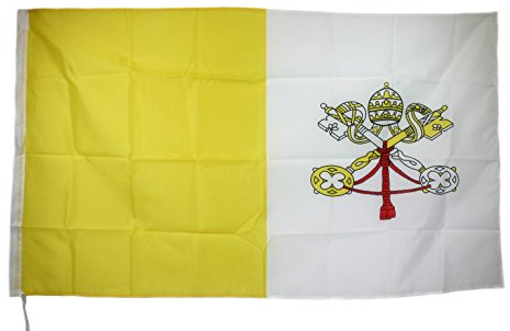 G.V. Bandiera Citta Vaticano Stato PONTIFICIO S.SEDE Papa APOSTOLICA Vatican Flag CM 90X150 Alta QUALITA' Tessuto Spesso Robusto
