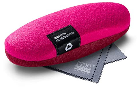FEFI - Hardcase Brillenetui mit Filzbezug aus recycelten PET-Flaschen (pink)