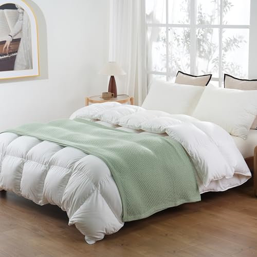 MEHGY Sage Green Throw Blanket for Couch, Extra Soft Cozy Cable Knit Throw Blanket for Bed Sofa Bedroom or Livingroom, Lightweight Textured Knit Woven Blanket as Farmhouse Decor