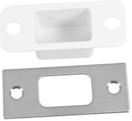 Artibetter Gâche De Porte En Acier Inoxydable 2.76X1.06 Pouces Plaque De Renfort Pour Renforcement De Porte D'Entrée Usage Domestique Installation Facile