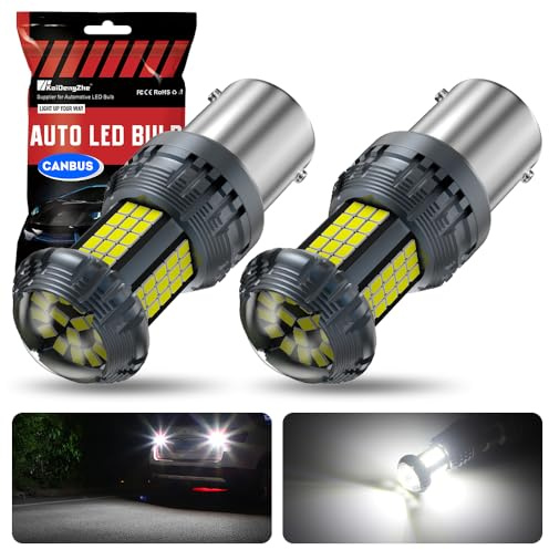 1156 BA15S LED-lampor, KaiDengZhe vita P21W LED-motstånd inbyggt CANBUS felfritt anti-hyperblixt 7506 1141 1156A LED-lampa med ersättningsljus för stoppljus, backljus