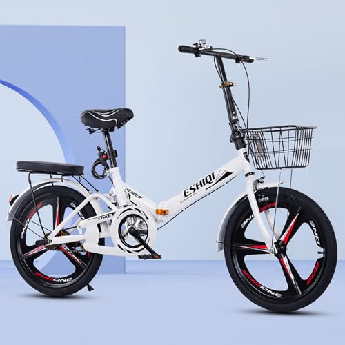 LETIANZG Klapprad Leichtgewicht 22/24 Zoll Erwachsenenfahrrad Kettenantrieb Leichter Aluminiumrahmen Reisefahrrad Unisex(B,22in)