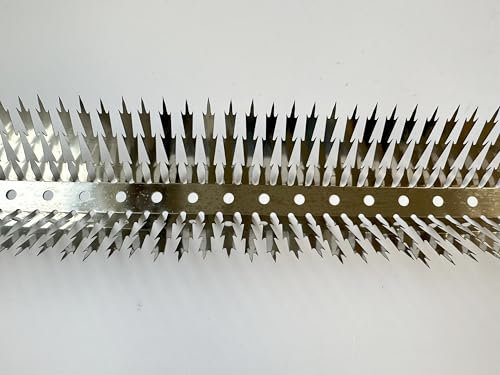 Vogelspikes. Waschbär-Schlangen-Abschreckung. Eichhörnchen-Spikes. Edelstahl-Eichhörnchen-Leitbleche für Vogelfutterspender. Anti-Kletter-Spikes, Gartenzäune und Obstbäume. Katzenzaun-Außenbarriere