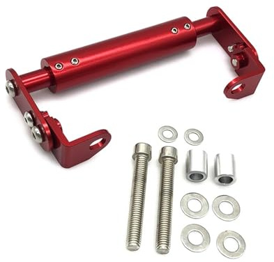 UMDJJU Navigation Moto Support Support De Téléphone GPS Universel pour Moto Tout-Terrain Petite Cylindrée (22 Mm)(Red)