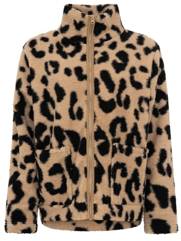 Zwillingsherz Damen Teddyjacke Classic – Kuschelige Fleece Jacke mit Reißverschluss, Warm & Weich Uni
