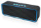 HUSAN Wireless Bluetooth Speaker With AUX/USB/TF Card Slot, Outdoor Portable Stereo Speaker With HD Audio, Enhanced Bass, Dual Driver, Handsfree Calling, FM Radio For Travel, Party (Blue)