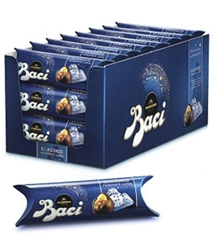 BACI PERUGINA CLASSICO BOX ESPOSITORE 21 TUBI 42 gr CIOCCOLATO FONDENTE PRALINE