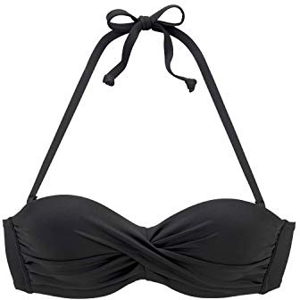 s.Oliver Bügel-Bandeau-Top in schwarz