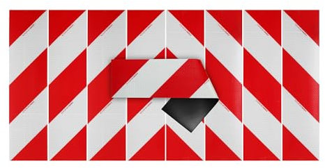 STROBO DIN 30710 - Pellicola magnetica per auto, 141 mm x 564 mm, modello 823i, 4 magneti a destra, 4 x sinistra