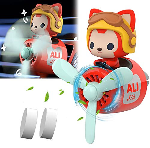 Auto Lufterfrischer Cartoon Bär Pilot, Automotive Air Outlet Lüfterfrischer Vent Clips Aroma Diffusor, Bären Pilot Auto Diffusor, Auto Parfüm Aromatherapie Ornament Auto Zubehör