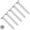 TERF® Lot de 50 vis de fenêtre en PVC 4,3 mm x 20 mm à tête fraisée plate en acier inoxydable A2 (304) - Vis autotaraudeuses pour fenêtre et porte en PVC - 4,3 mm x 20 mm