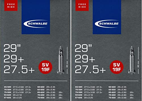2X Schwalbe SV 19F 29 Plus Freeride Schlauch Sclaverand Ventil