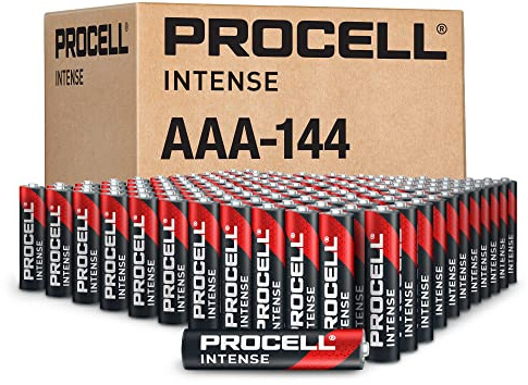ProCell Batterie alcaline AAA ad alte prestazioni (144 pezzi), durata di 10 anni, confezione risparmio per dispositivi professionali ad alta potenza