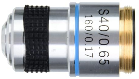 Objectifs Achromatiques 40X 185 Objectif Microscope 40 0.65 160 0.17 SP Lentille éLiminer Les Reflets IndéSirables pour Le Microscope Biologique