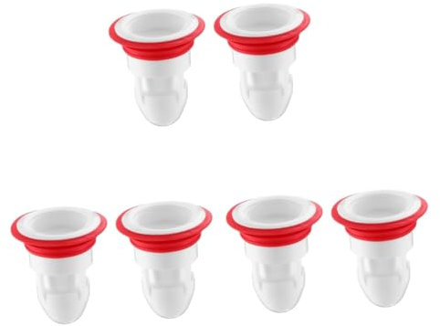 DOITOOL 6 Piezas Núcleo De Drenaje De Piso Filtro del Lavabo del Baño Tapón De Desagüe del Lavabo del Baño Válvula De Remanso Filtro De Bañera Gel De Sílice Recubrimiento Filtrar