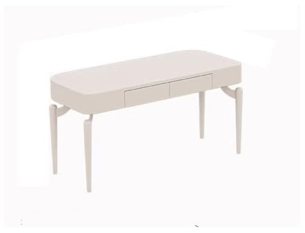 Scrivania da Lavoro Scrivania con luce Cream Wind, moderna, minimalista, in ardesia, for ufficio, studio, camera da letto, tavolo for PC Scrivania da Ufficio(140x60x75cm)