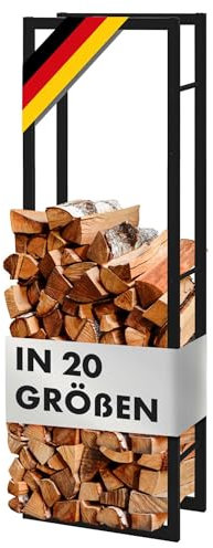 KARAT Kaminholzregal für Innen & Außen - Brennholzregal Feuerholzregal Stapelhilfe (80 x 25 x 40 cm)