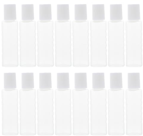 GANAZONO 25 unidades para lentes de contacto, botella de plástico, solución para lentes de contacto, botellas de viaje, mini botella de líquido, botella de solución, suministro de lentes de