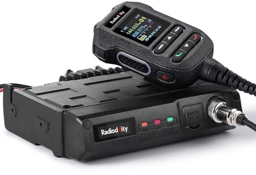Radioddity DB50-B 50 W Radio Mobile bi-Bande, émetteur-récepteur radioamateur VHF-UHF avec BT Kiss TNC, Programmation APP, GPS et APRS pour Le Tout-Terrain, Le Transport Routier et Les urgences
