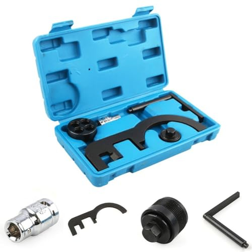 Lawnoval Set di 5 attrezzi per catena di distribuzione e albero a camme per motori diesel N47 N57, compatibile con serie 1 3 5 7 X1 X3 X5 X6 (E81 E90 F10 F25 ecc.)