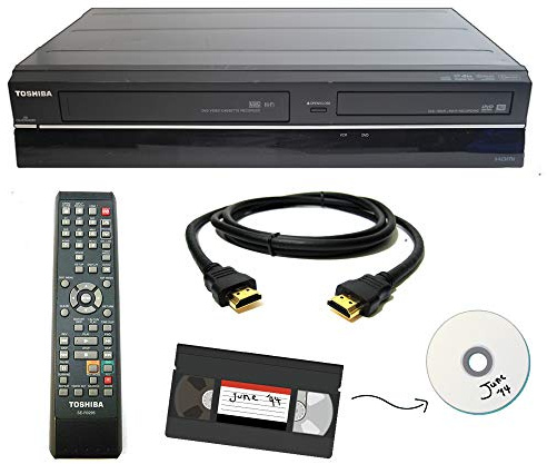 Toshiba VHS a DVD Recorder VCR Combo w/Remote, HDMI