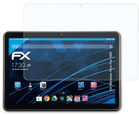 atFoliX Film Protection d'écran compatible avec Wortmann Terra Pad 1005 Protecteur d'écran, ultra-clair FX Écran protecteur (2X)