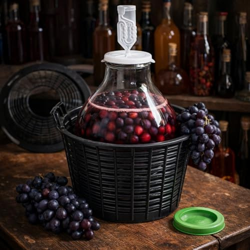 Beste Angebote Globo de plástico de cuello ancho, 15 litros, para fermentación