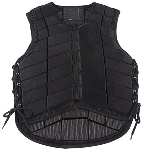 SPYMINNPOO Gilet équestre, Gilet de Protection D'équitation de sécurité rembourré en Mousse pour la Protection D'équitation D'adultes (S)