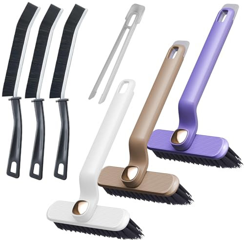 Brosse Nettoyage Salle de Bain Brosse Joint Carrelage Brosse de Nettoyage des Interstices Brosse Rotative Nettoyage Outils De Nettoyage pour Rainure Fenetre, Salle de Bain,Toilettes