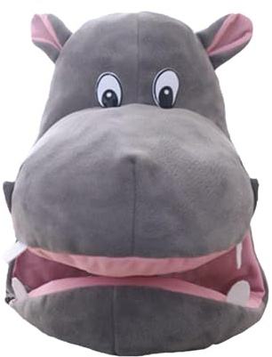 Realistic Hippo Hat Adjustable Novelty Hippo Headgear Soft Plush Animal Headgear Cartoon Hat Hippo Hat Funny Cosplay Hippo Hat For Kids Children And Adults