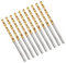 HSAWBIT BOX OF 10 x 2MM M42 HSS DRILL BIT SET/METAL DRILL BITS FOR HARD METALS/COBALT DRILL BITS FOR STAINLESS STEEL, CAST IRON, Copper