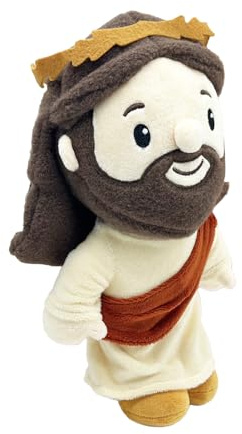 dewdat Jésus en Peluche - Peluche Jésus,Décoration Apaisante et Douce pour Le Coucher, Cadeau pour, Garçons, Filles, Amis, et Adolescents