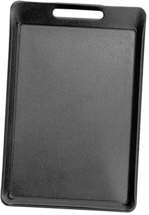 FIXOSHEE Plancha Barbacoa Portátil de Hierro Resistente al Multifuncional para Asar Pescado y Carnes Compatible con Cocinas de Inducción Gas y Abierto Fácil de Limpiar y Duradera