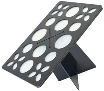 BESTYASH Support Pinceaux Maquillage Acrylique Noir Organiseur Rangement Salle de Bain Séchage à Air pour Brosses Cosmétiques Maintien Forme et Propreté des Poils