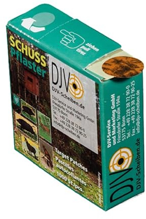 DJV Lot de 1000 pansements autocollants pour disque sauvage n° 1 (Rehbock)