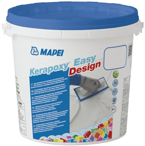 MAPEI Kerapoxy Easy Design 119 LONDON GRIS 3kg - decorativo, resistente a los ácidos, lechada epoxi de dos componentes
