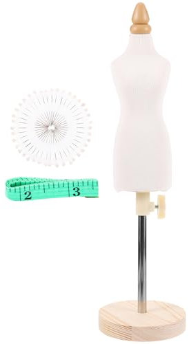 1/4 Puppenkleid-Form Schaufensterpuppe Für -Design Mit Nähzubehör - Verstellbare Mini-Mannequin Für DIY-Projekte Und Stoffpräsentation 25 cm