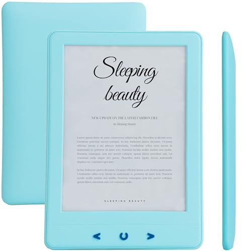 Silvergear® Ebook Reader con Retroiluminación | Pantalla Táctil E-Ink de 6 Pulgadas | 4 GB de Memoria para 3000+ E-Books | Antirreflejos y Ligero | Azul