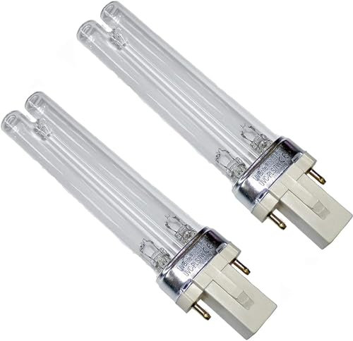 UVBrite® 2 x 7W PLS 2 Pin G23 UV-C Bulb Germicidal UV Lamp for Pond Filter UVC High Performance Quartz Algae Blanket Weed Control