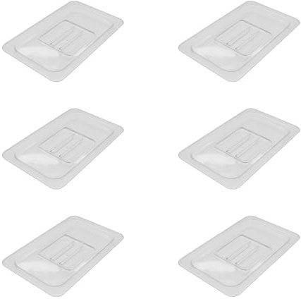 AcMax 6 tapas de policarbonato GN 1/4 para gastronorm, recipiente para gastronorm, de plástico