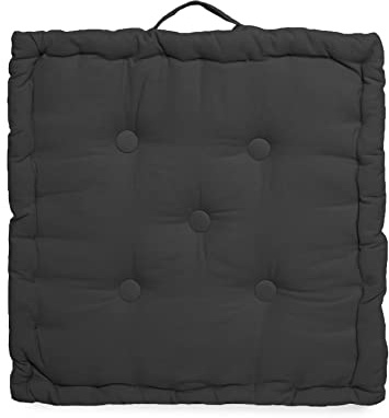 INSAFIANS Luxury 4-Inch Thick Armchair Booster Cushion Soft Touch Seat Pad for Elderly Post-Operative Pregnancy Support (Black)