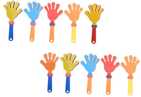 Anneome 10 Unitá Batacchio Mano in ABS per Bambini, Facile da Usare e Feste di Compleanno e Matrimoni, Accessorio Party per Divertimento e Incitamento