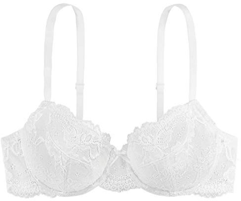 DORINA Women's Lianne T-Shirt Bra T-Shirt Everyday Bra, White 34D (Manufacturer Size:34)