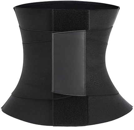YOSICIL Mujer Fajas Reductoras de Fitness Adjustable para Fitness Deporte Postparto Abdomen Entrenador de Compresión Corsés Respirable Adelgazante Quema Grasa,Negro,L