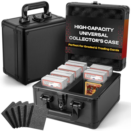 Graded Card Storage Box, Trading Card Case for PSA Graded Pokemon Cards, Sports Card Storage Boxes as PSA Card Holder, Baseball Card Case, Slab Case, Card Case Holder for Trading Cards, PSA Card Case